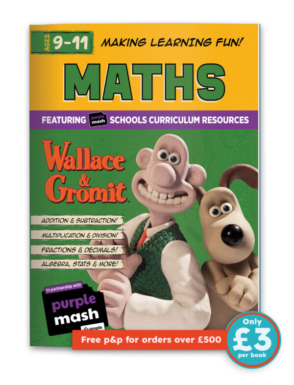 Wallace & Gromit Fun Learning Maths Workbook 9-11yrs (series 2) set of 10